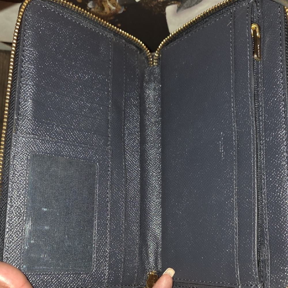 Coach Midnight Blue Zip Wallet - Picture 7 of 10